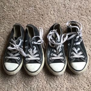 Two pair of converse size 11 twins black play